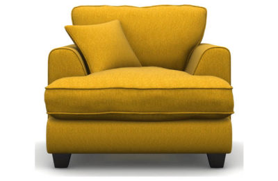 Heart of House Hampstead Tweed Fabric Chair - Mustard